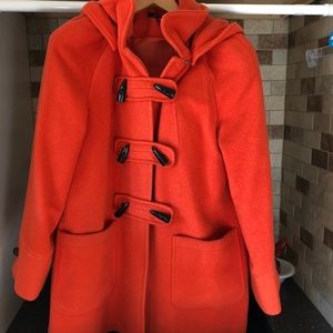 Chadwicks Wool Blend Orange Peacoat Size 8